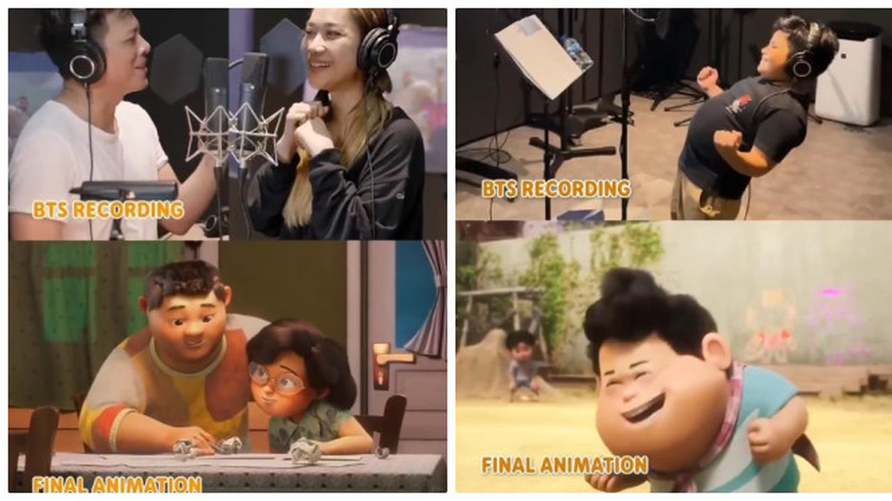6 Potret BTS Recording Vs Final Animation Film Jumbo, Pengisi Suara ...