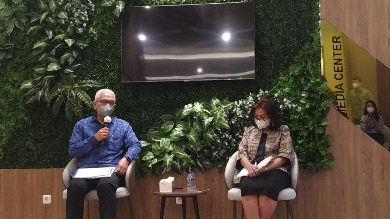 Deputi Bidang Koordinasi Ekonomi Digital, Ketenagakerjaan, dan UMKM Kemenko Perekonomian Rudy Salahuddin dan Direktur Eksekutif Manajemen Pelaksana Program (PMO) Kartu Prakerja Denni P Purbasari (Anisyah Al Faqir/Merdeka)