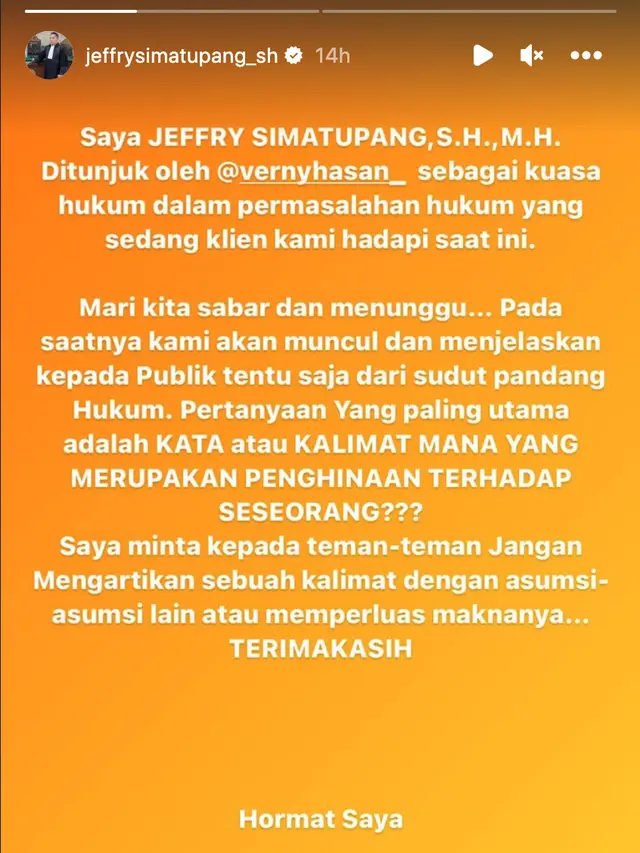 Unggahan Denny Sumargo. (Foto: Dok. Instagram @sumargodenny)