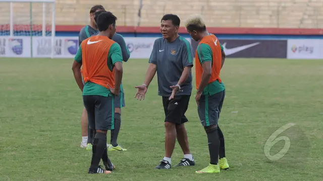 Timnas Indonesia dan Myanmar Jalani Latihan Fisik