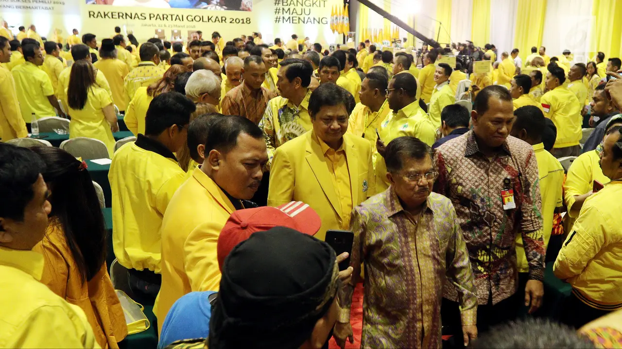 Wapres JK Beri Pengarahan di Rakernas Partai Golkar