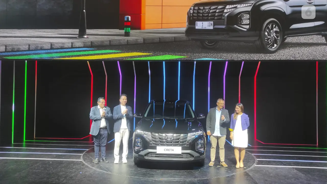 Hyundai Creta Dynamic Black Edition diluncurkan pada ajang Indonesia International Motor Show atau IIMS 2023. (Liputan6.com/Arief Aszhari)
