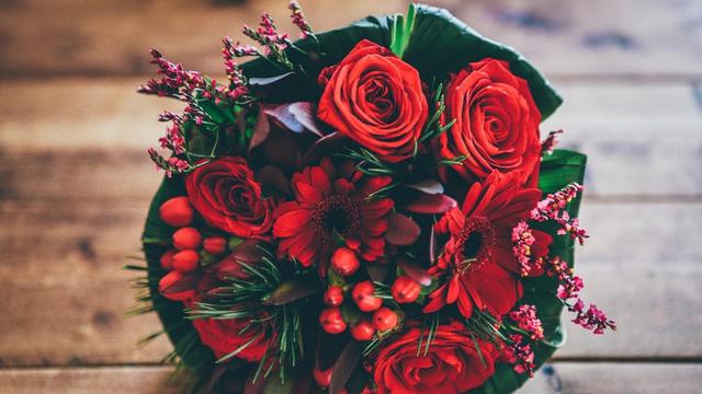 Ilustrasi karangan bunga