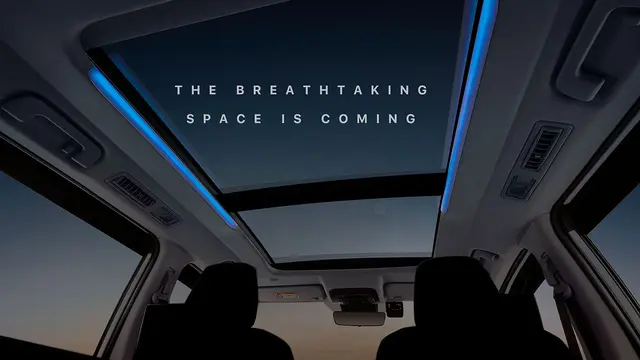 Teaser terbaru Toyota Innova Hybrid panoramic sunroof