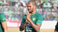 Pemain Persebaya Surabaya, David da Silva. (Bola.com/Aditya Wani)