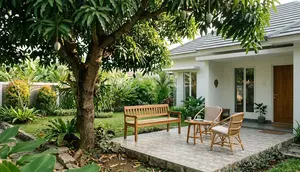 7 Model Teras Depan Rumah dengan Pohon Mangga Besar Jadi Peneduh Estetik, Hasilnya Bikin Kagum