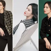 Melihat outfit kerja Song Hye Kyo serba tweed (instagram/kyo1122)