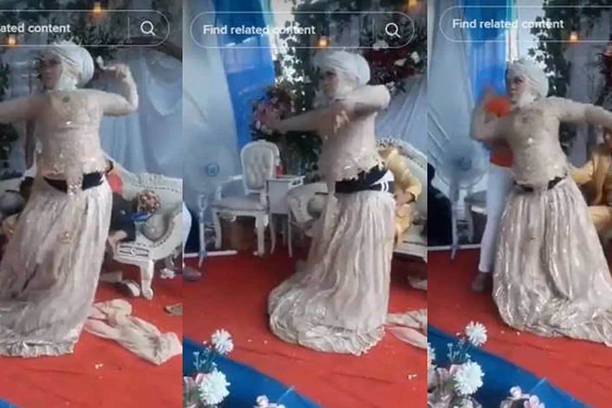 Joget Ikuti Musik, Video Pengantin Kesurupan di Pelaminan Ini Viral