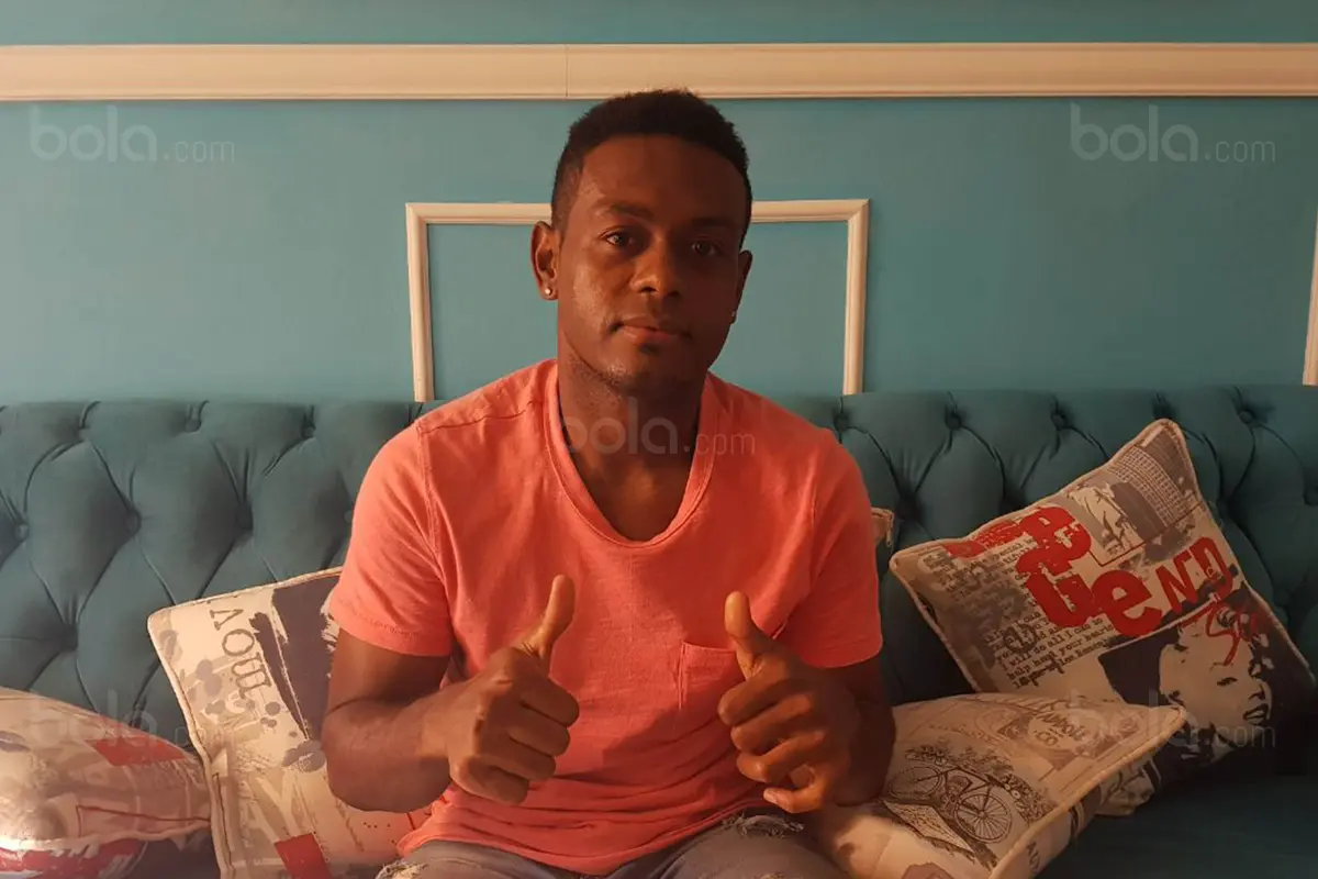 Gelandang Felcra FC, David Laly, saat berada di Selangor, Sabtu (3/2/2018). (Bola.com/Vitalis Yogi Trisna)