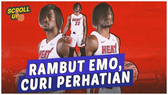 Berita video, scroll up kali ini membahas Jimmy Butler yang muncul dengan gaya rambut emo.