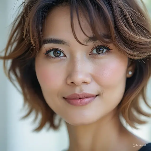 Model Potongan Rambut untuk Wajah Kecil Mungil (Foto: Meta AI)