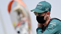Sebastian Vettel memperkuat tim Aston Martin pada Formula 1 (F1) 2021. (Andrej ISAKOVIC / AFP)