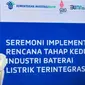 Jokowi Resmikan Pembangunan Industri Baterai Terintegrasi di Batang ( BPMI Setpres/Laily Rachev)