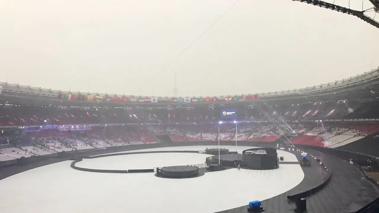 Tampak Panggung Closing Ceremony Asian Games 2018 yang Megah
