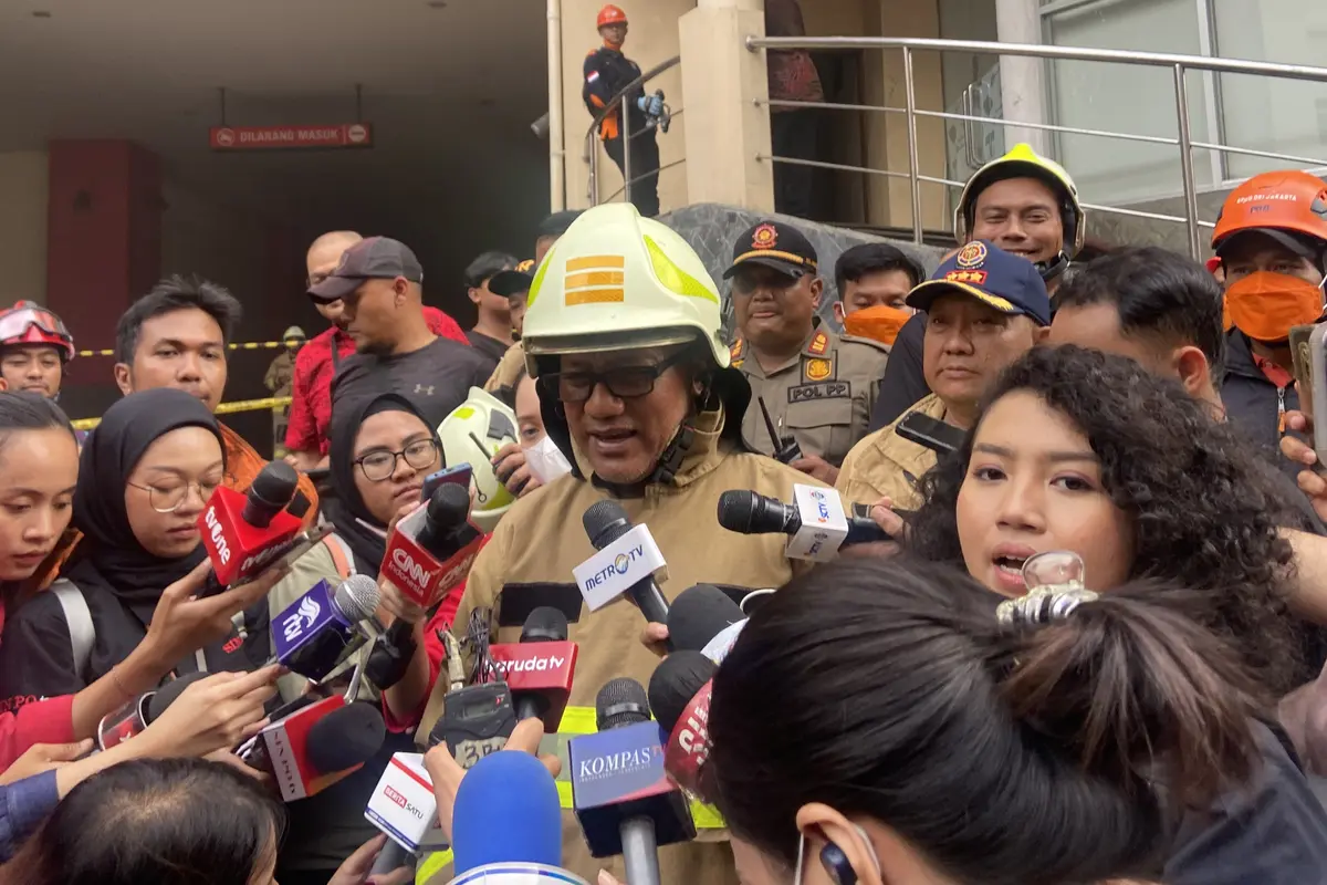 Pelaksana Tugas (Plt) Kepala Dinas Gulkarmat  Jakarta, Satriadi Gunawan di Glodok Plaza.