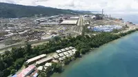 Kawasan industri Indonesia Weda Bay Industrial Park (IWIP) di Halmahera Tengah, Maluku Utara. (Ist)