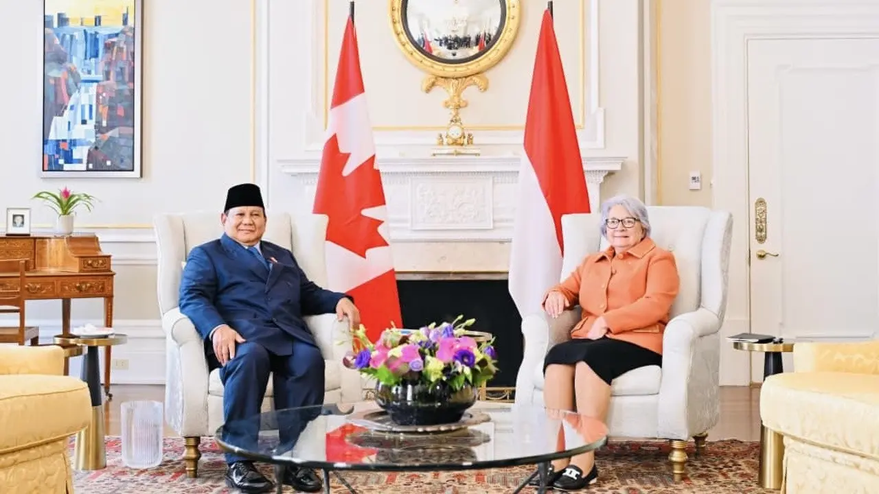 Presiden Prabowo Subianto melakukan pertemuan bilateral dengan Gubernur Jenderal Kanada Mary Simon di Rideau Hall, Rabu 24 September 2025.
