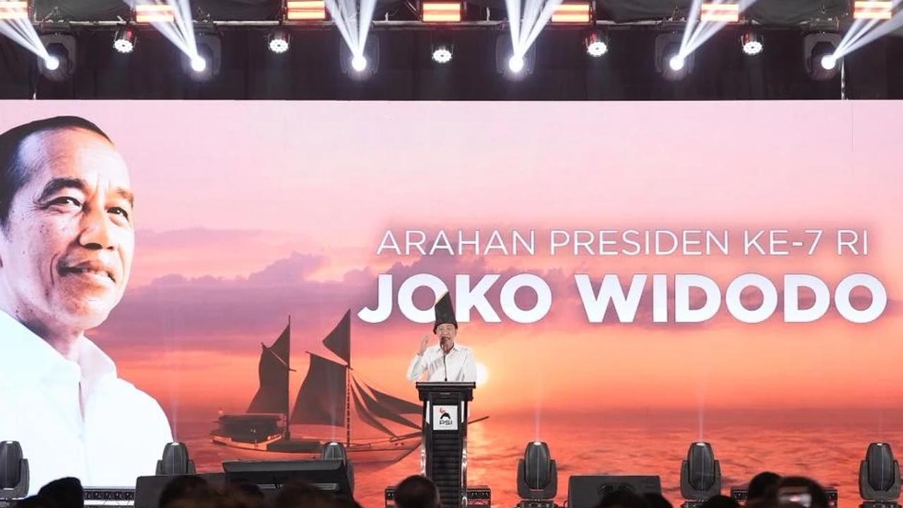 Jokowi Hadiri Rakernas PSI