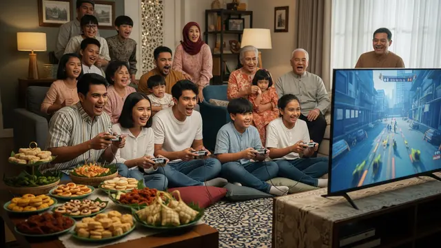 Aktivitas Seru Lebaran Bersama Saudara Jauh