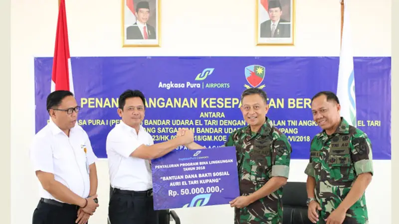 Bandara El Tari Kupang Dan TNI AU Tandatangani Kesepakatan SATGASPAM