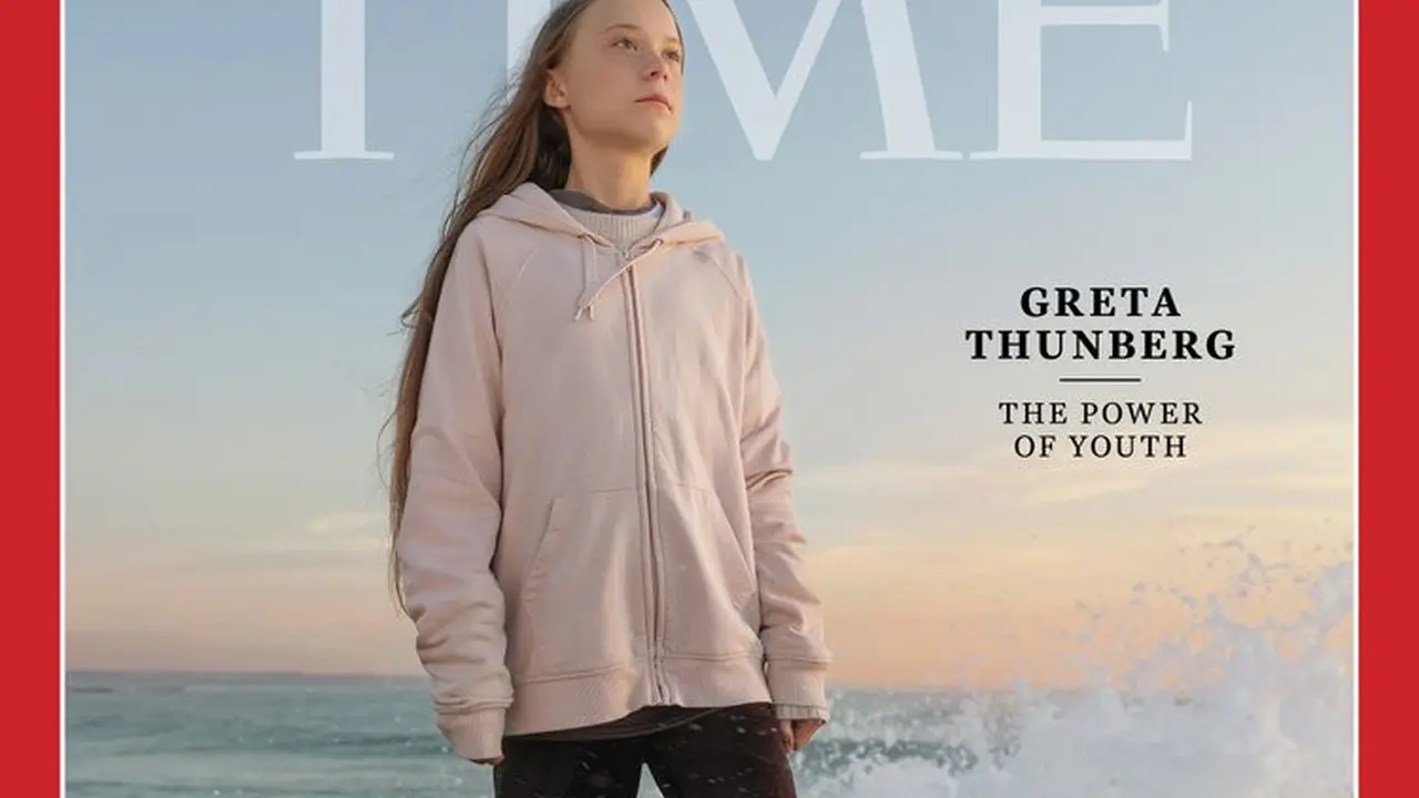 Greta Thunberg, tokoh aktivis iklim muda yang terpilih jadi 'Person of the Year' di majalah TIME.