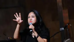 Bahkan saat disibukkan dengan berbagai aktivitas dan berpuasa Ramadan pun, Ria tetap merasa tidak mudah lelah setelah mengubah pola makannya, Jakarta, Sabtu (19/07/2014) (Liputan6.com/Andrian M Tunay)