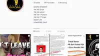 Akun yang melakukan doxing terhadap jurnalis Liputan6.com (foto: screenshoot dari instagram)