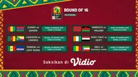 Link Live Streaming Pertandingan Piala Afrika 2021 Babak 16 Besar di Vidio. (Sumber : dok. vidio.com)