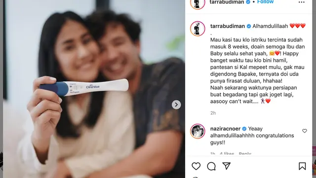 Unggahan Tarra Budiman. (Foto: Dok. Instagram @tarrabudiman)