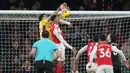 Kemenangan ini sekaligus menjadi ajang balas dendam yang manis bagi The Gunners. Mereka sukses menghentikan rekor 11 kemenangan beruntun Aston Villa sekaligus membalas kekalahan pada pertemuan sebelumnya. (AP photo/Alastair Grant)