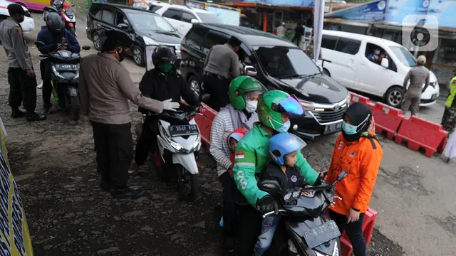 Perbatasan Bogor Cianjur Dijaga 24 Jam dari Pemudik