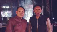 Sudrajat kala berlibur di perhelatan LaLaLa Fest di Orchid Forest, Lembang, Kabupaten Bandung (dok. TB Januar Ardi)