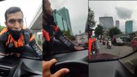 Petugas Dishub di Atas Kap Mesin Mobil, Sumber: Instagram @bambang.soesatyo