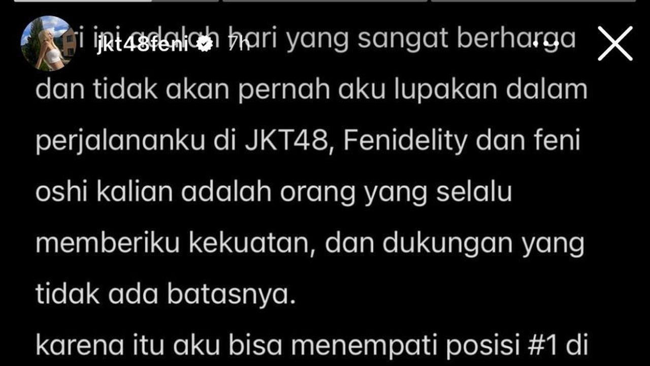 7 Potret Feni JKT48 Jadi Juara di Senbatsu Sousenkyo 2024, Perjuangan dan Dukungan Fans