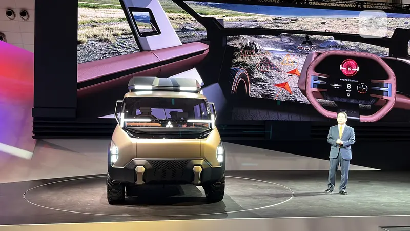 Mitsubishi D:X Concept dikenalkan di Japan Mobility Show 2023. (Liputan6.com/Raden Trimutia Hatta)