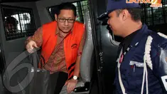 Mantan Ketua Umum Partai Demokrat Anas Urbaningrum kembali diperiksa Komisi Pemberantasan Korupsi (KPK) (Liputan6.com/Faisal R. Syam)