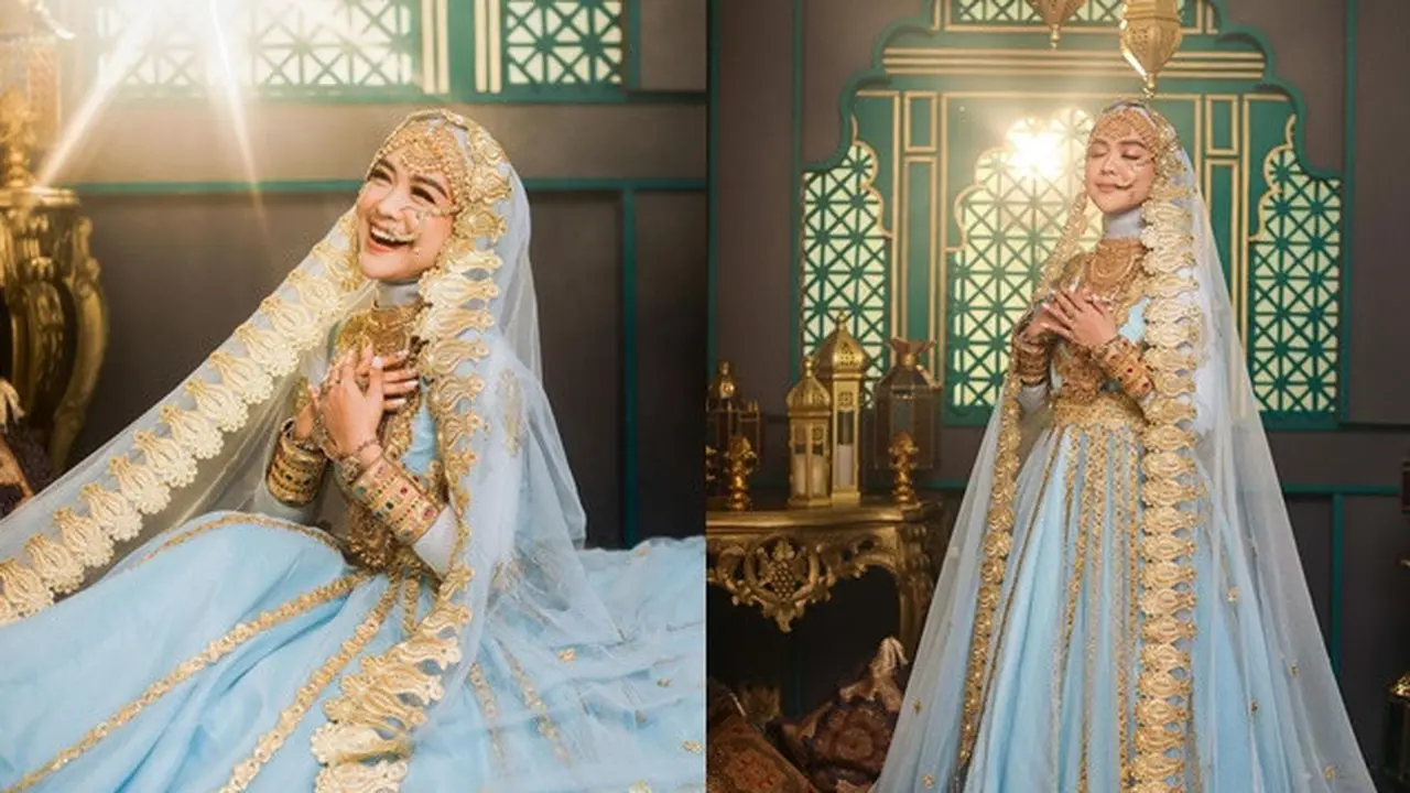 6 Gaya Pemotretan Ria Ricis Berdandan Ala India, Bak Artis Bollywood