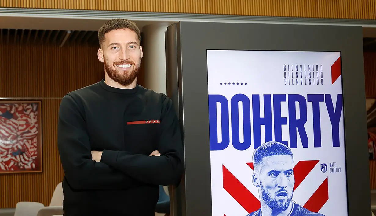 Matt Doherty didatangkan Atletico Madrid secara gratis dari Tottenham Hotspur pada tengah musim 2022/2023. Hanya tampil dalam 2 laga di semua ajang hingga akhir muism 2022/2023, Atletico Madrid melepasnya di awal musim 2023/2024, hingga kini ia berstatus tanpa klub. (twitter.com/atletienglish)