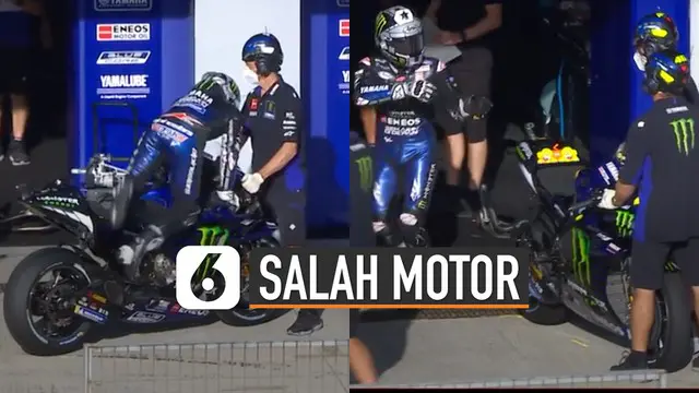 VIDEO: Kocak, Maverick Vinales Hampir Salah Gunakan Motor Valentino Rossi