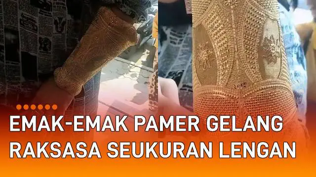 Aksi seorang emak-emak pakai gelang beda dari yang lain bikin heboh netizen