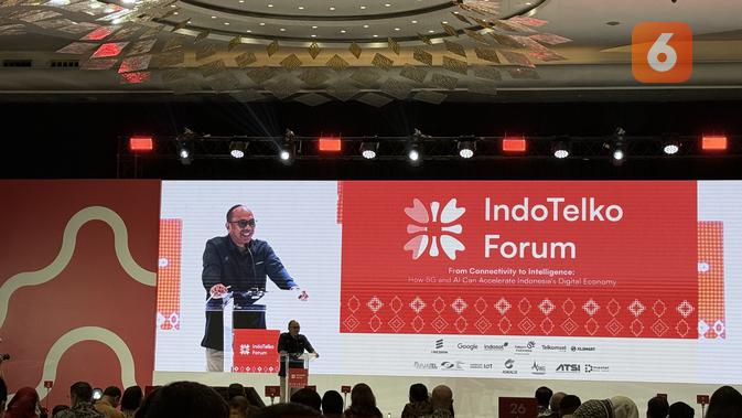 Wayan Toni Supriyanto, Direktur Jenderal Infrastruktur Digital di Kementerian Komunikasi dan Digital (Komdigi) dalam acara diskusi “How 5G and AI can Accelerate Indonesia’s Digital Economy” yang digelar IndoTelko Forum. Liputan6.com/Iskandar