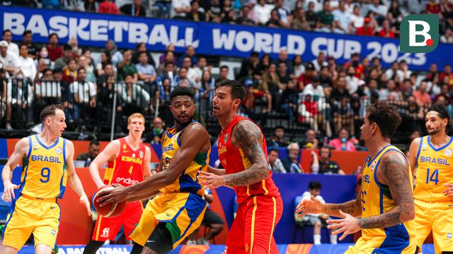 Foto: Dapat Perlawanan Sengit dari Brasil, Spanyol Sukses Puncaki Klasemen Sementara Grup G Piala Dunia FIBA 2023