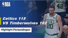 Gordon Hayward mencetak 35 poin untuk Celtics ketika mereka mengalahkan Timberwolves 115-102.