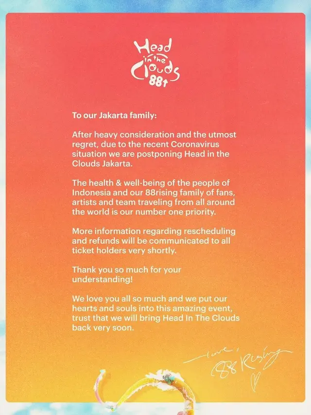 Head in the Clouds Festival Jakarta