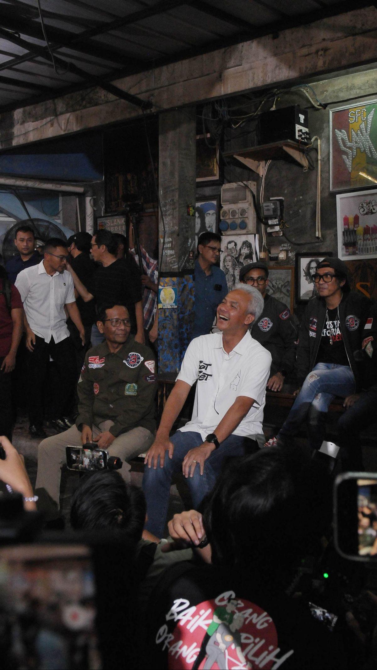 Slank menyatakan dukungannya hanya 25 hari menjelang pemungutan suara Pemilu 2024.&nbsp;Merdeka.com/Imam Buhori