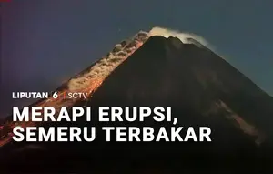 Merapi Erupsi, Semeru Terbakar
