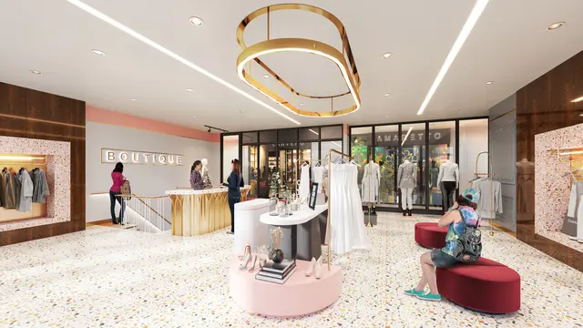PT Mahkota Sentosa Utama meluncurkan premium commercial area dengan nama "Meikarta Plaza" di Distrik 1.