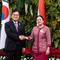 Ketua DPR RI Puan Maharani saat menerima kunjungan Ketua Majelis Nasional Republik Korea Woo Won-Shik di Gedung DPR RI, Kompleks Parlemen, Senayan, Jakarta, Kamis (22/1/2026). (Liputan6.com/Nayla)