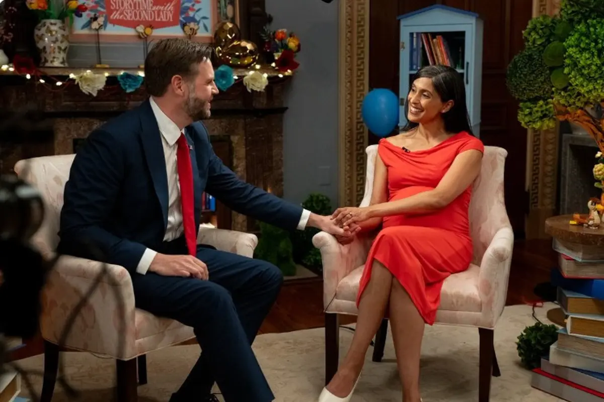 Wakil Presiden Amerika Serikat JD Vance dan sang istri Usha Vance.