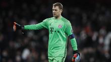 Kiper Bayern Muenchen asal Jerman Manuel Neuer. (AP Photo/Kirsty Wigglesworth) 